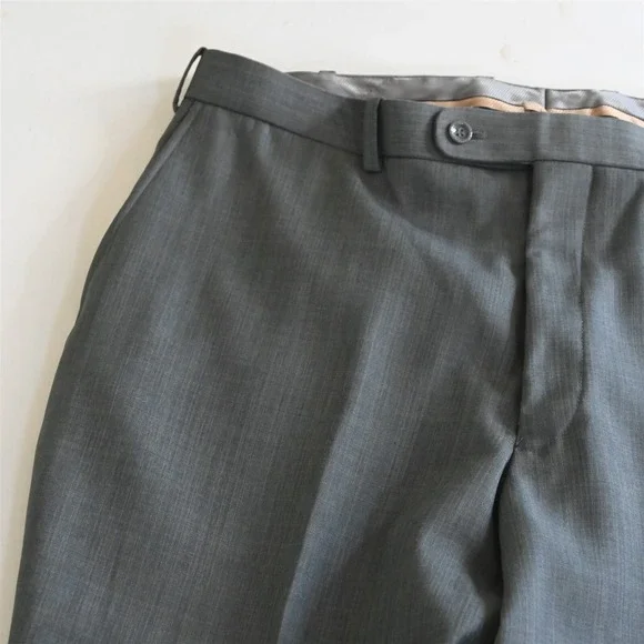 Caravelli 44L 36x34 Gray Sharkskin Super 150s Mens Jacket‎ Pants Suit